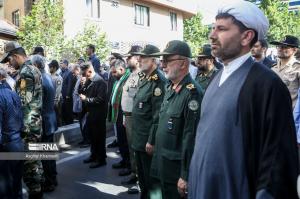 تشییع پیکر همسر شهید صیاد شیرازی/ تصاویر