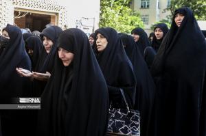 تشییع پیکر همسر شهید صیاد شیرازی/ تصاویر