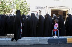 تشییع پیکر همسر شهید صیاد شیرازی/ تصاویر