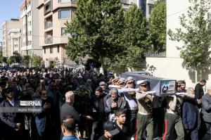 تشییع پیکر همسر شهید صیاد شیرازی/ تصاویر