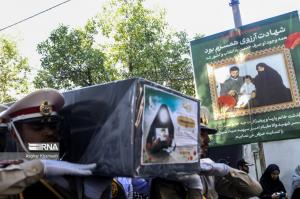تشییع پیکر همسر شهید صیاد شیرازی/ تصاویر
