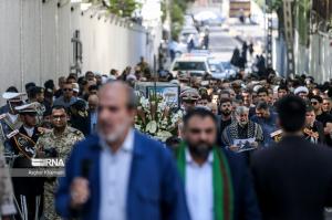 تشییع پیکر همسر شهید صیاد شیرازی/ تصاویر