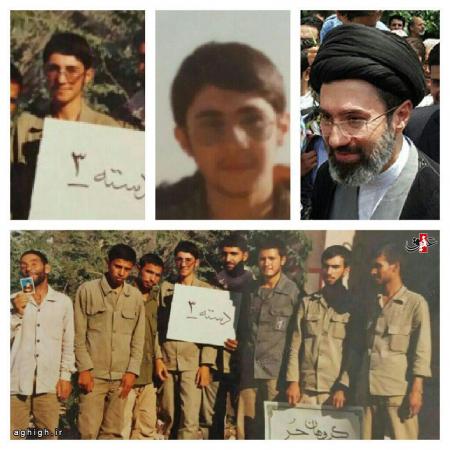 آقا مجتبی خامنه ای در خط مقدم جبهه