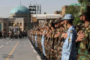 تشییع پیکر یک شهید گمنام در کوی سازمانی شهید نامجو