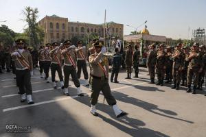 تشییع پیکر یک شهید گمنام در کوی سازمانی شهید نامجو