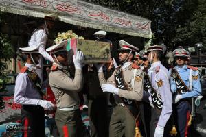 تشییع پیکر یک شهید گمنام در کوی سازمانی شهید نامجو