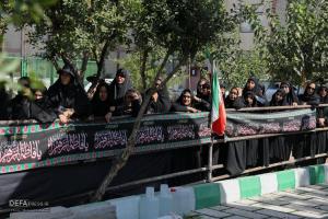 تشییع پیکر یک شهید گمنام در کوی سازمانی شهید نامجو