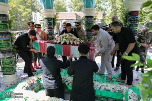 تشییع پیکر یک شهید گمنام در کوی سازمانی شهید نامجو