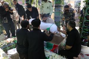 تشییع پیکر یک شهید گمنام در کوی سازمانی شهید نامجو