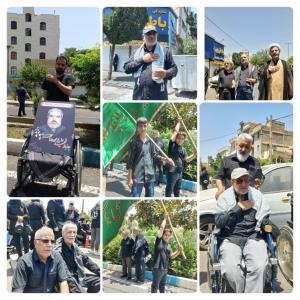 عزاداری جانبازان شهرک شاهد در عاشورای حسینی