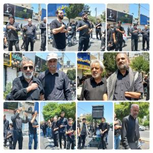 عزاداری جانبازان شهرک شاهد در عاشورای حسینی