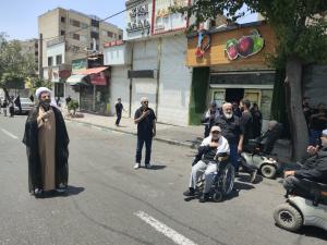 عزاداری جانبازان شهرک شاهد در عاشورای حسینی