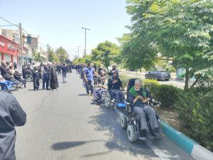 عزاداری جانبازان شهرک شاهد در عاشورای حسینی