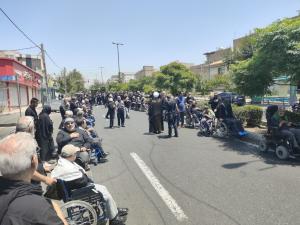 عزاداری جانبازان شهرک شاهد در عاشورای حسینی