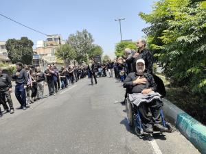عزاداری جانبازان شهرک شاهد در عاشورای حسینی