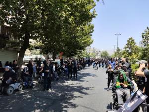 عزاداری جانبازان شهرک شاهد در عاشورای حسینی