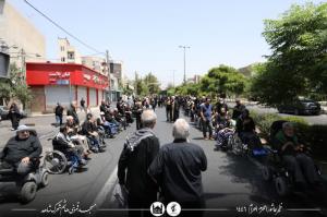 عزاداری جانبازان شهرک شاهد در عاشورای حسینی