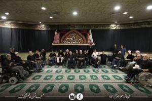عزاداری جانبازان شهرک شاهد در عاشورای حسینی