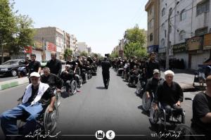 عزاداری جانبازان شهرک شاهد در عاشورای حسینی