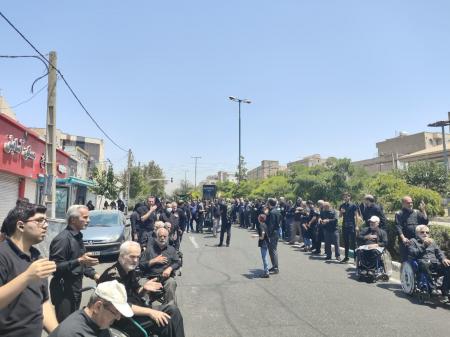عزاداری جانبازان شهرک شاهد در عاشورای حسینی