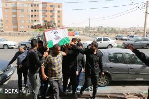 تصاویر/ تشییع و تدفین پیکر دانشجوی جهادگر«محمدحسین دریس» در قم