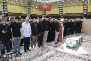 تصاویر/ تشییع و تدفین پیکر دانشجوی جهادگر«محمدحسین دریس» در قم
