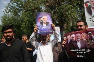 تشییع باشکوه پیکر شهید اسماعیل هنیه در تهران/فیلم و تصاویر
