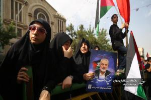 تشییع باشکوه پیکر شهید اسماعیل هنیه در تهران/فیلم و تصاویر