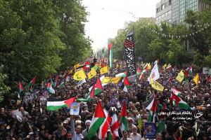 تشییع باشکوه پیکر شهید اسماعیل هنیه در تهران/فیلم و تصاویر
