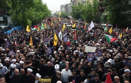 تشییع باشکوه پیکر شهید اسماعیل هنیه در تهران/فیلم و تصاویر
