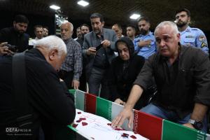 وداع با پیکر شهید سامی‌مقام در معراج شهدا/تصاویر