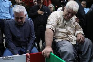 وداع با پیکر شهید سامی‌مقام در معراج شهدا/تصاویر