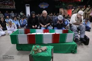 وداع با پیکر شهید سامی‌مقام در معراج شهدا/تصاویر