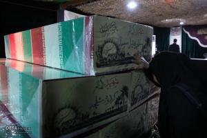 وداع با پیکر شهید سامی‌مقام در معراج شهدا/تصاویر