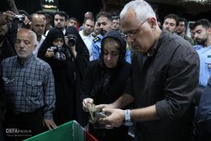 وداع با پیکر شهید سامی‌مقام در معراج شهدا/تصاویر