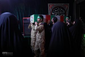 وداع با پیکر شهید سامی‌مقام در معراج شهدا/تصاویر