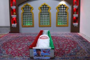 وداع با پیکر شهید سامی‌مقام در معراج شهدا/تصاویر