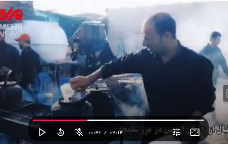 استقبال از زائران اربعین در آبادان/فیلم