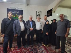 دیدار خادمان شهدای غریب با خانواده شهید ستاری
