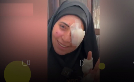 ببینید/همسر رزمنده حزب الله: هر کدام یک چشم از دست دادیم اما...