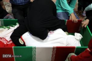 مراسم وداع با پیکر شهید «حامد جندقی»