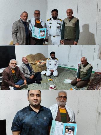 دیدار گروه جهادی ایثارگران با جانباز پایگاه دریایی بوشهر