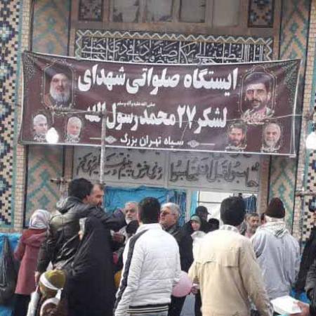گزارشی از فعالیت ایستگاه صلواتی شهدای لشکر ۲۷ محمد رسول‌الله بر سر مزار سردار دل‌ها