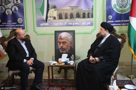 حضور سید حسن خمینی در دفتر حماس در تهران