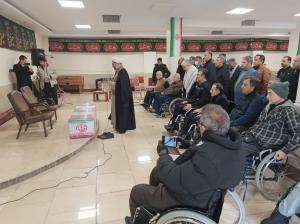 مراسم تشییع جانباز شهید تاجدولتی از آسایشگاه امام خمینی آغاز شد....
