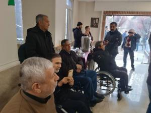مراسم تشییع جانباز شهید تاجدولتی از آسایشگاه امام خمینی آغاز شد....