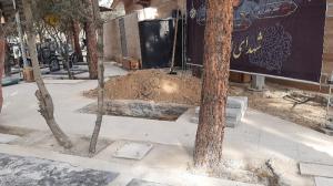مراسم بدرقه و تدفین دایی بهمن نخاعی‌ها برگزار شد
