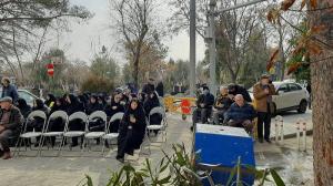 مراسم بدرقه و تدفین دایی بهمن نخاعی‌ها برگزار شد