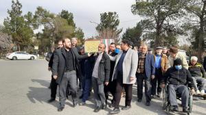مراسم بدرقه و تدفین دایی بهمن نخاعی‌ها برگزار شد