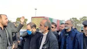 مراسم بدرقه و تدفین دایی بهمن نخاعی‌ها برگزار شد